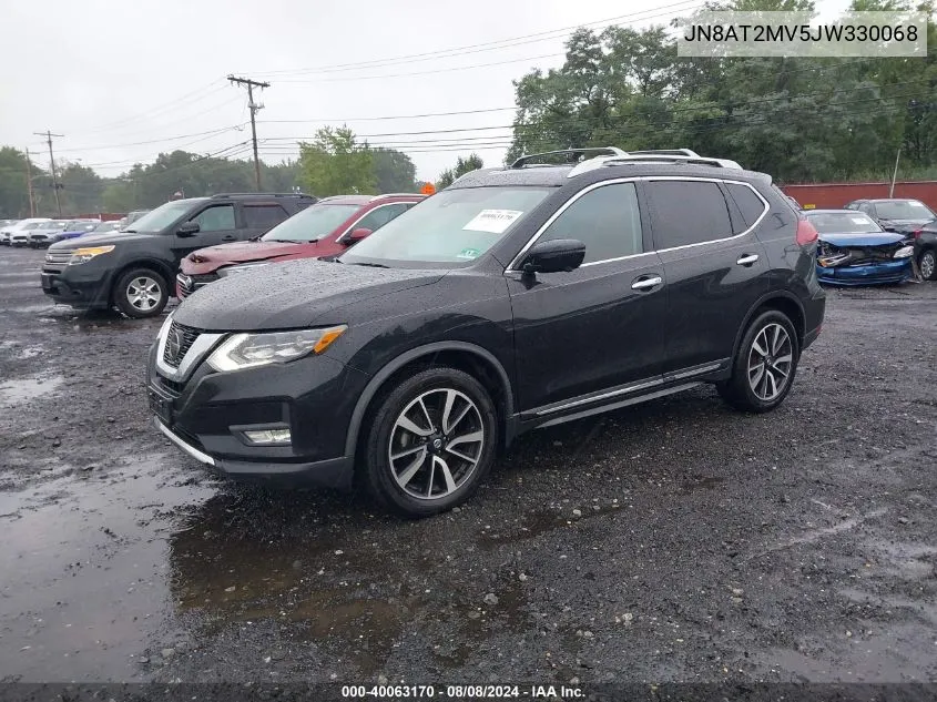 2018 Nissan Rogue S/Sl/Sv VIN: JN8AT2MV5JW330068 Lot: 40063170