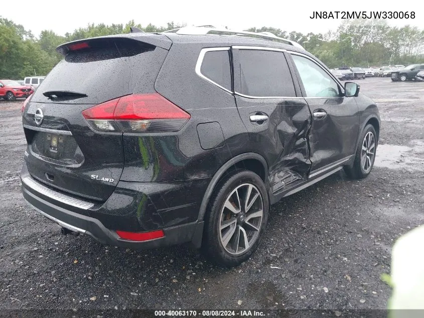 2018 Nissan Rogue S/Sl/Sv VIN: JN8AT2MV5JW330068 Lot: 40063170