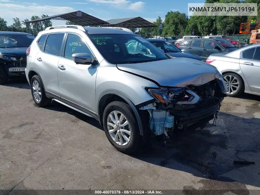 KNMAT2MV1JP619194 2018 Nissan Rogue S/Sv