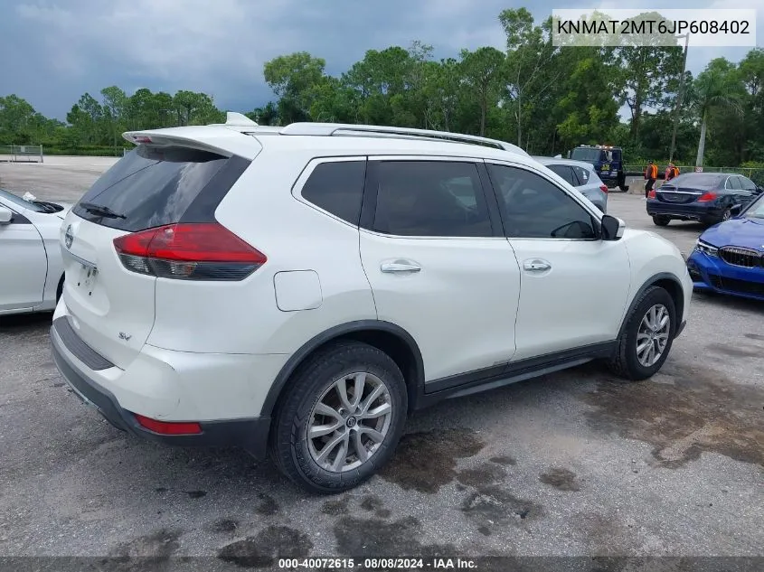 KNMAT2MT6JP608402 2018 Nissan Rogue Sv