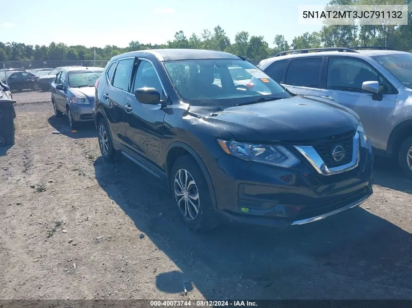 2018 Nissan Rogue S VIN: 5N1AT2MT3JC791132 Lot: 40073744