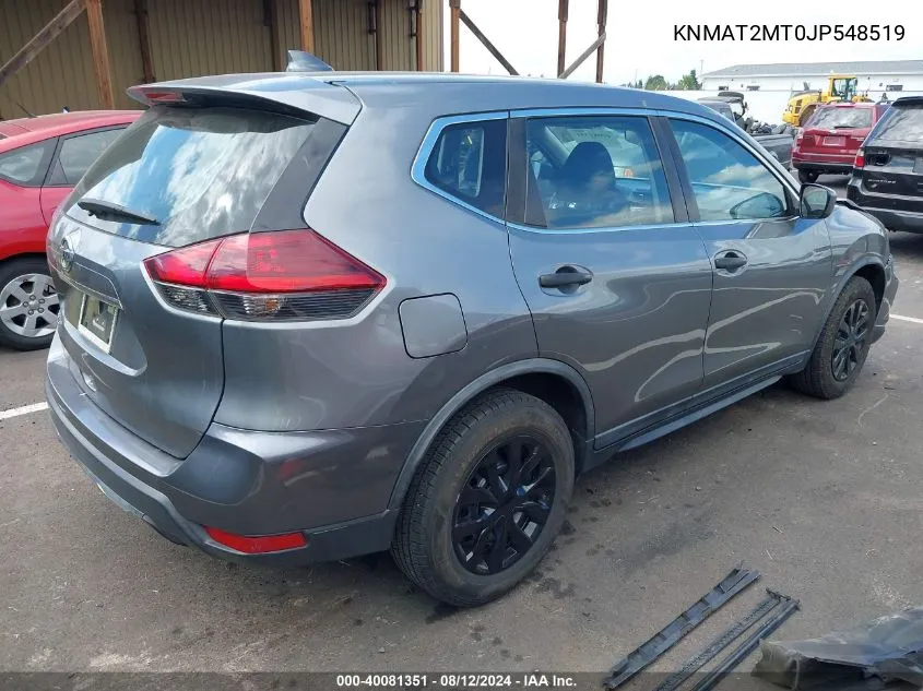 2018 Nissan Rogue S VIN: KNMAT2MT0JP548519 Lot: 40081351