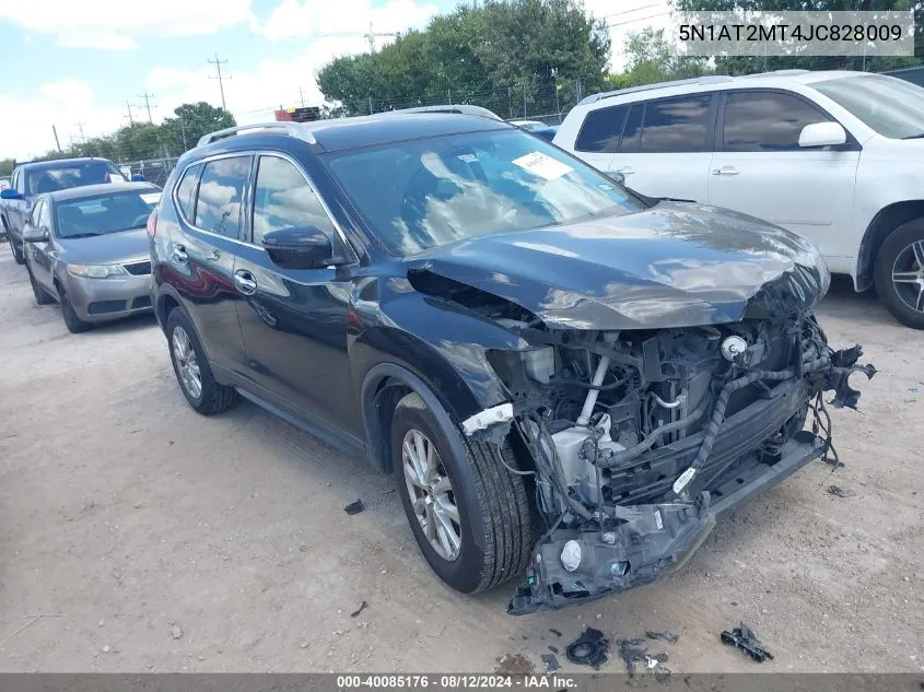 2018 Nissan Rogue Sv VIN: 5N1AT2MT4JC828009 Lot: 40085176