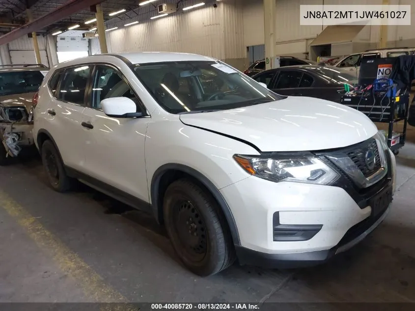 2018 Nissan Rogue S VIN: JN8AT2MT1JW461027 Lot: 40085720