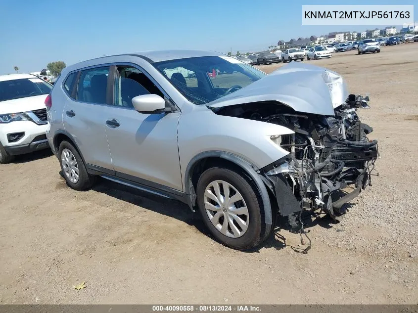 2018 Nissan Rogue S VIN: KNMAT2MTXJP561763 Lot: 40090558