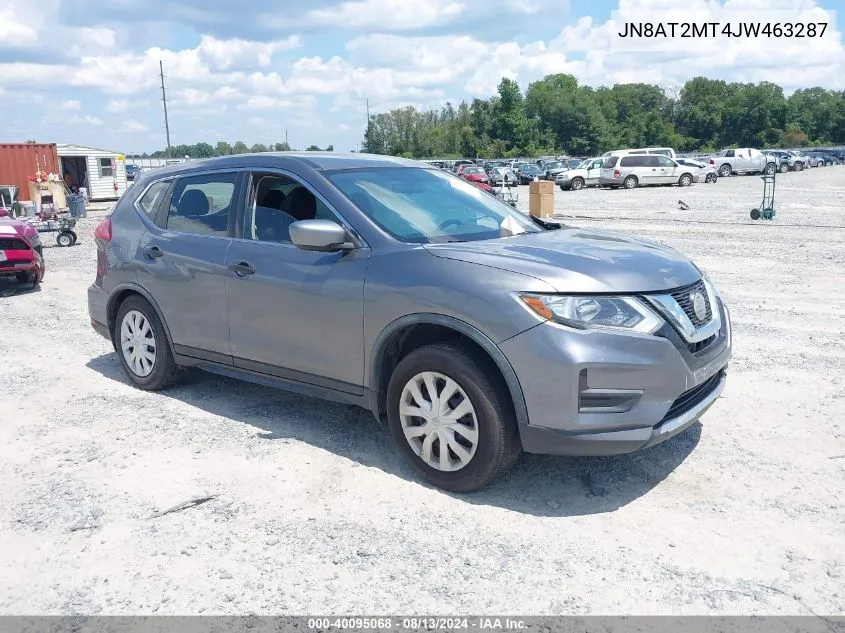 2018 Nissan Rogue S VIN: JN8AT2MT4JW463287 Lot: 40095068