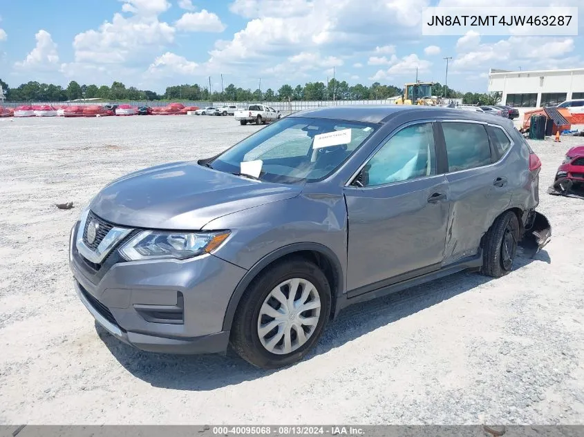 2018 Nissan Rogue S VIN: JN8AT2MT4JW463287 Lot: 40095068