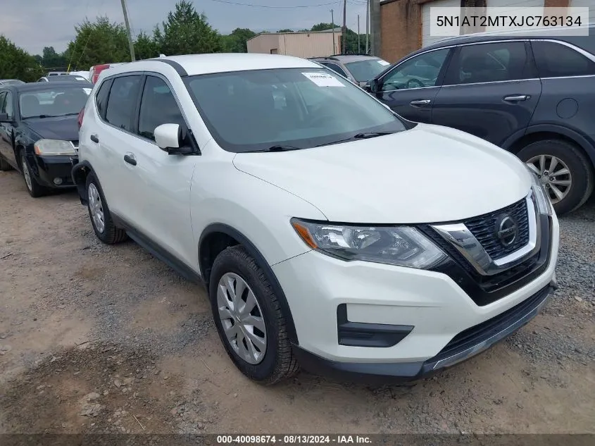 2018 Nissan Rogue S VIN: 5N1AT2MTXJC763134 Lot: 40098674