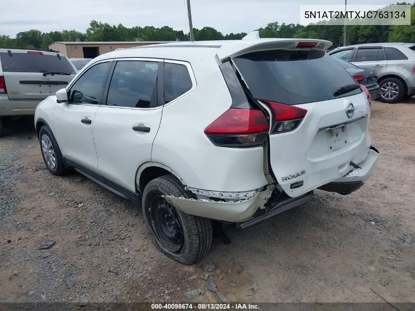 2018 Nissan Rogue S VIN: 5N1AT2MTXJC763134 Lot: 40098674