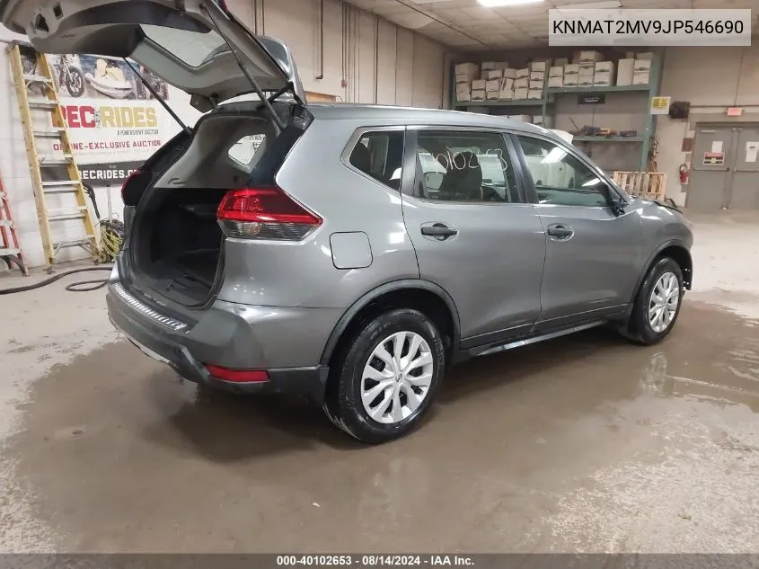 2018 Nissan Rogue S VIN: KNMAT2MV9JP546690 Lot: 40102653