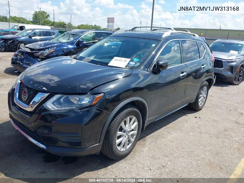 2018 Nissan Rogue Sv VIN: JN8AT2MV1JW313168 Lot: 40102739