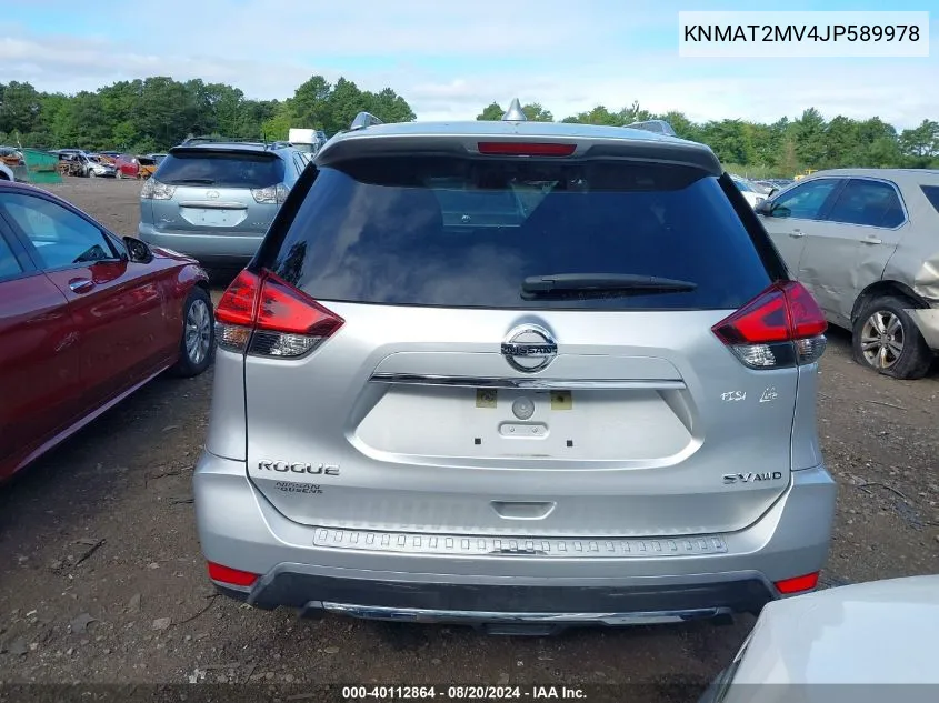 KNMAT2MV4JP589978 2018 Nissan Rogue S/Sv