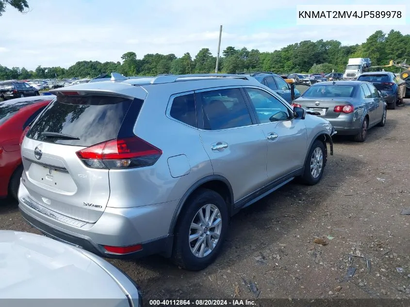 KNMAT2MV4JP589978 2018 Nissan Rogue S/Sv