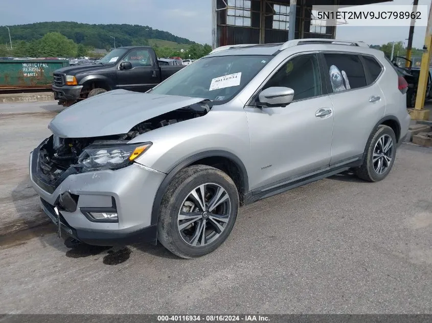 2018 Nissan Rogue Hybrid Sl VIN: 5N1ET2MV9JC798962 Lot: 40116934