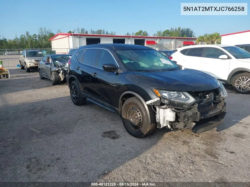 2018 Nissan Rogue S VIN: 5N1AT2MTXJC766258 Lot: 40121228