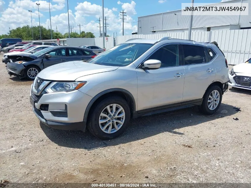 2018 Nissan Rogue Sv VIN: JN8AT2MT3JW454967 Lot: 40130451