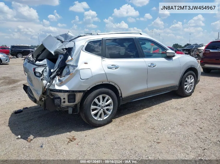 2018 Nissan Rogue Sv VIN: JN8AT2MT3JW454967 Lot: 40130451