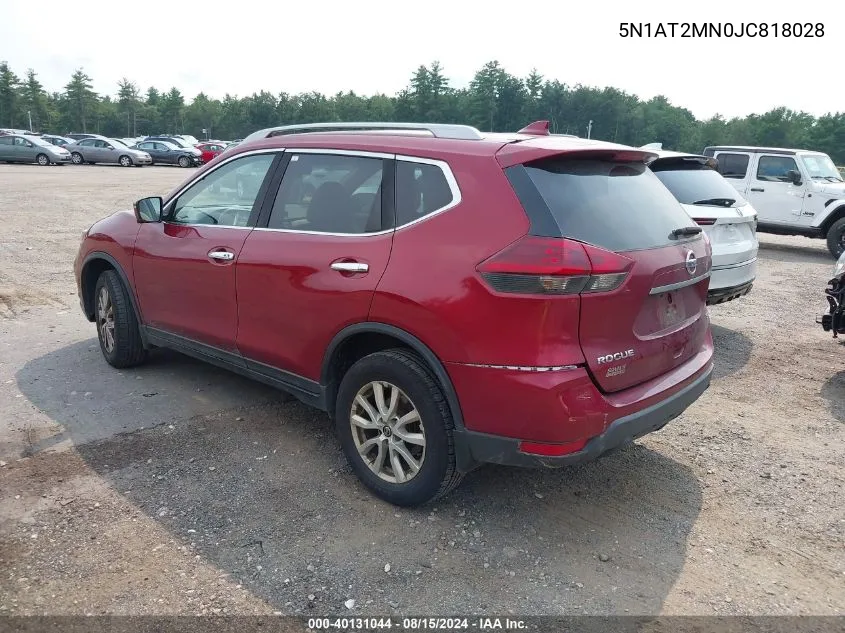 5N1AT2MN0JC818028 2018 Nissan Rogue S/Sl/Sv