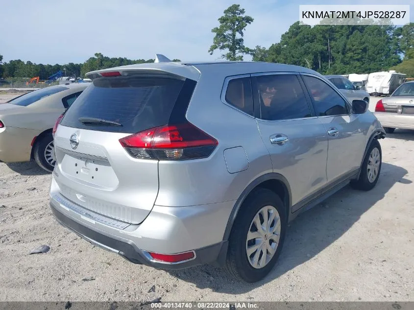 2018 Nissan Rogue S VIN: KNMAT2MT4JP528287 Lot: 40134740