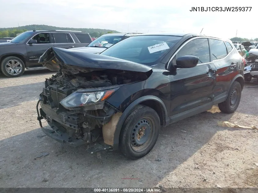 2018 Nissan Rogue Sport S/Sv/Sl VIN: JN1BJ1CR3JW259377 Lot: 40136091