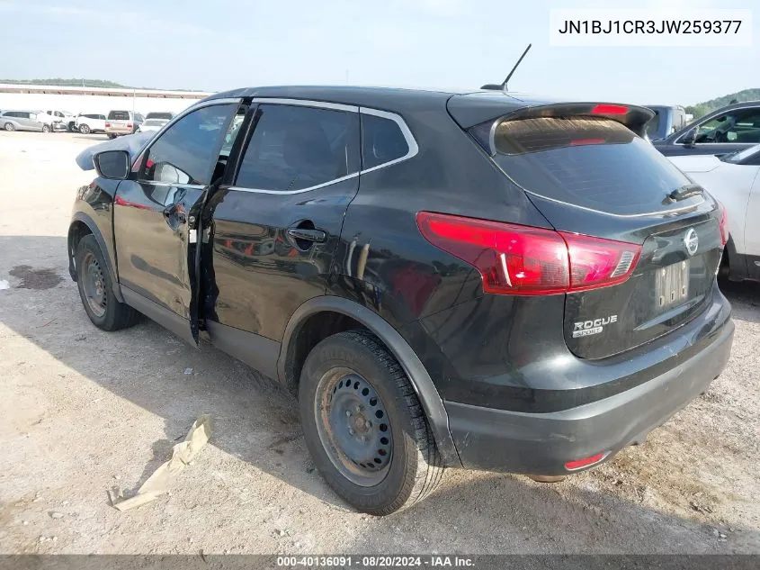 2018 Nissan Rogue Sport S/Sv/Sl VIN: JN1BJ1CR3JW259377 Lot: 40136091