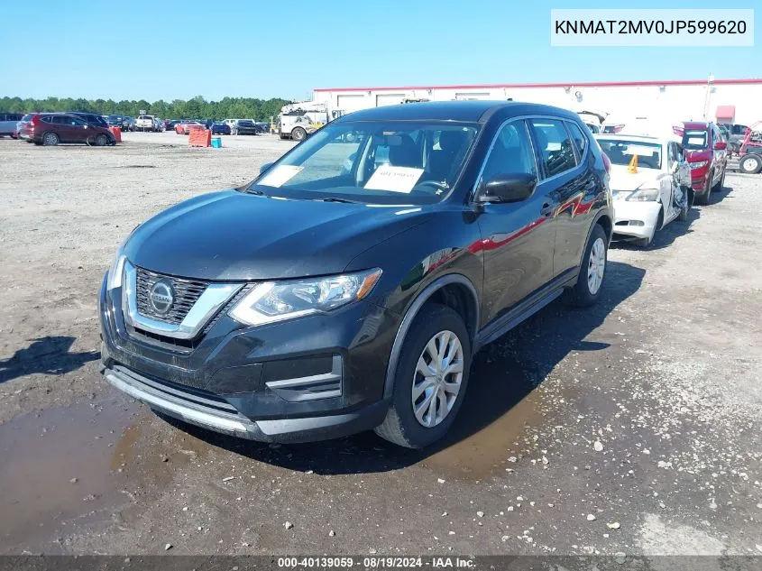 2018 Nissan Rogue S VIN: KNMAT2MV0JP599620 Lot: 40139059