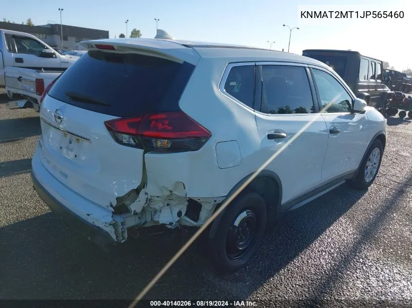 2018 Nissan Rogue S VIN: KNMAT2MT1JP565460 Lot: 40140206