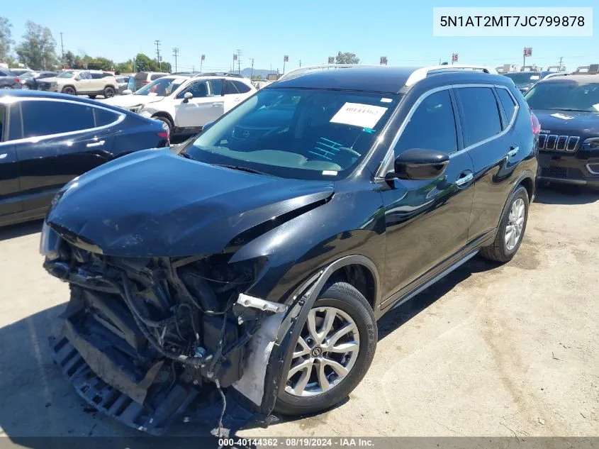 2018 Nissan Rogue Sv VIN: 5N1AT2MT7JC799878 Lot: 40144362