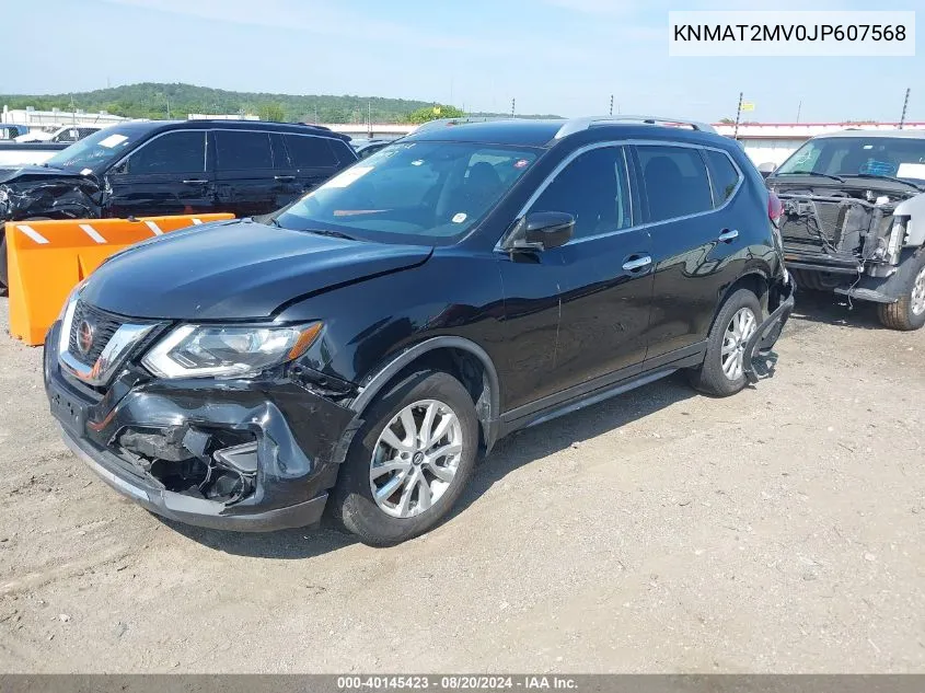 2018 Nissan Rogue Sv VIN: KNMAT2MV0JP607568 Lot: 40145423