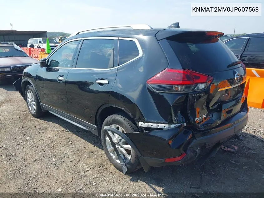 2018 Nissan Rogue Sv VIN: KNMAT2MV0JP607568 Lot: 40145423