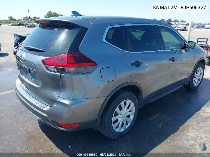 2018 Nissan Rogue S VIN: KNMAT2MT8JP606327 Lot: 40149890