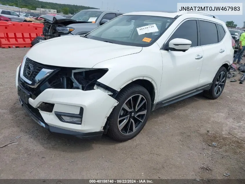 2018 Nissan Rogue Sl VIN: JN8AT2MT0JW467983 Lot: 40158740