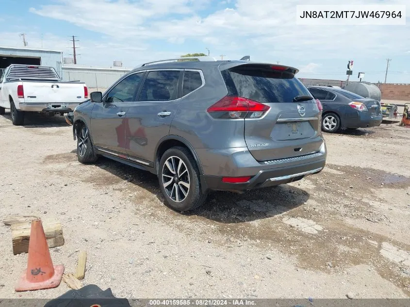 2018 Nissan Rogue Sl VIN: JN8AT2MT7JW467964 Lot: 40159585