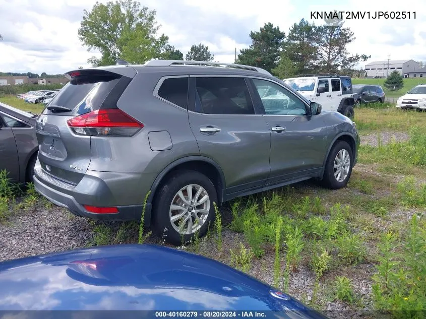 KNMAT2MV1JP602511 2018 Nissan Rogue Sv