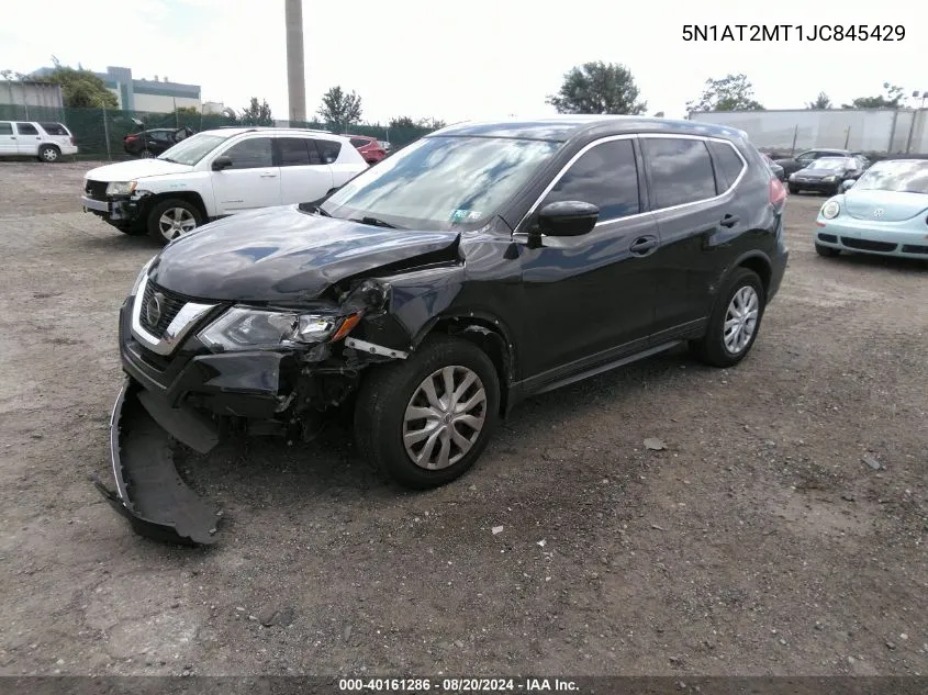 2018 Nissan Rogue S/Sl/Sv VIN: 5N1AT2MT1JC845429 Lot: 40161286