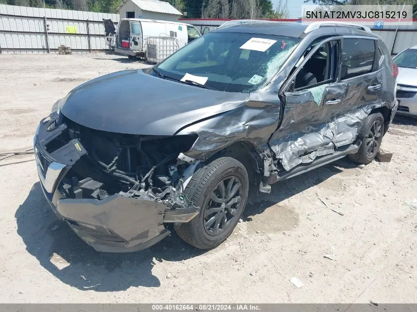 2018 Nissan Rogue Sv VIN: 5N1AT2MV3JC815219 Lot: 40162664