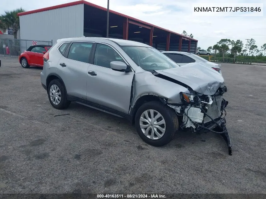 2018 Nissan Rogue S VIN: KNMAT2MT7JP531846 Lot: 40163511