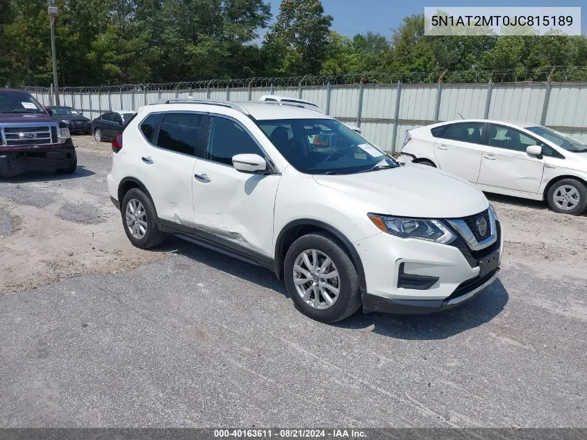 5N1AT2MT0JC815189 2018 Nissan Rogue Sv