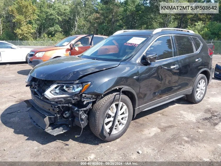 2018 Nissan Rogue Sv VIN: KNMAT2MT5JP503642 Lot: 40163939