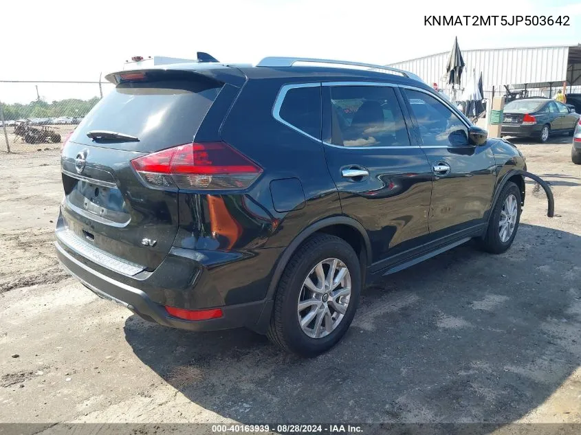 2018 Nissan Rogue Sv VIN: KNMAT2MT5JP503642 Lot: 40163939