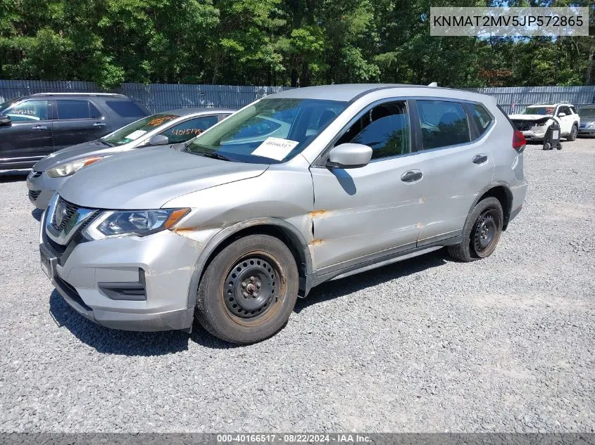 2018 Nissan Rogue S VIN: KNMAT2MV5JP572865 Lot: 40166517