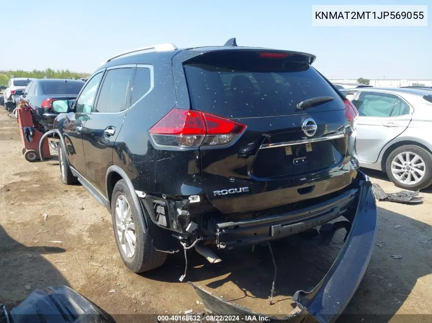 2018 Nissan Rogue Sv VIN: KNMAT2MT1JP569055 Lot: 40168632