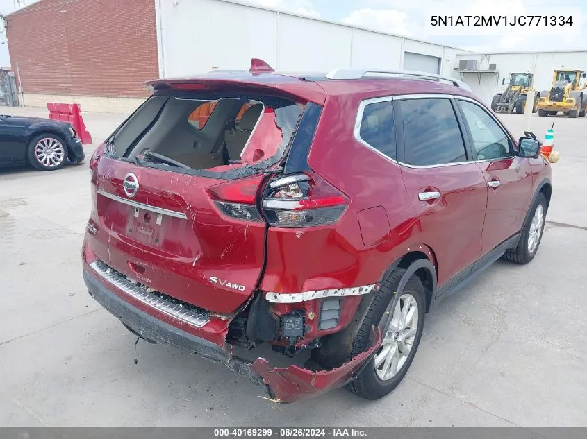 5N1AT2MV1JC771334 2018 Nissan Rogue Sv