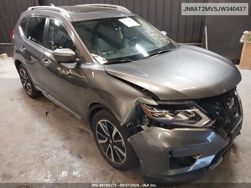 2018 Nissan Rogue Sl VIN: JN8AT2MV5JW340437 Lot: 40188273