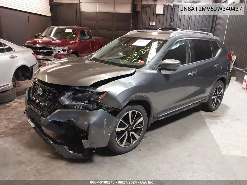 2018 Nissan Rogue Sl VIN: JN8AT2MV5JW340437 Lot: 40188273