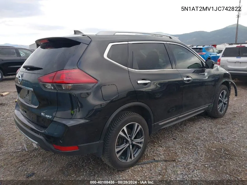 2018 Nissan Rogue Sl VIN: 5N1AT2MV1JC742822 Lot: 40188455