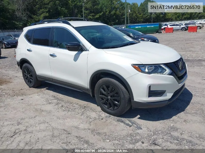 2018 Nissan Rogue Sv VIN: 5N1AT2MV8JC726570 Lot: 40189796