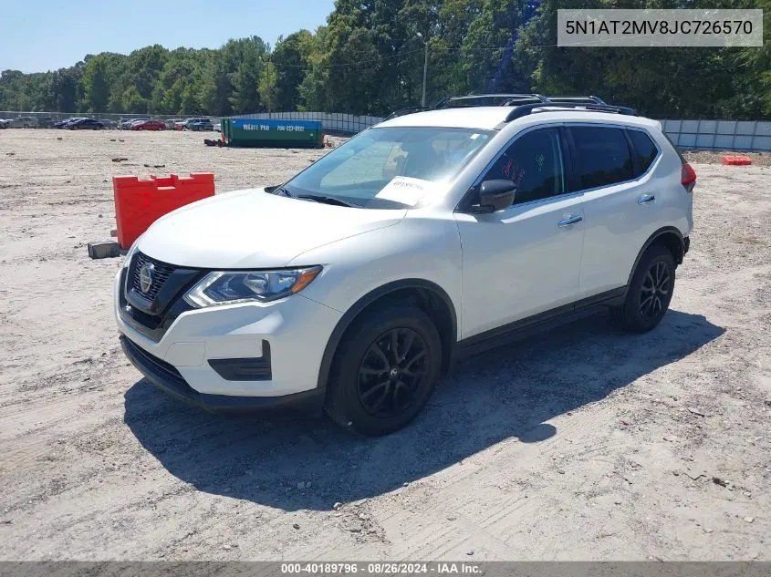 2018 Nissan Rogue Sv VIN: 5N1AT2MV8JC726570 Lot: 40189796