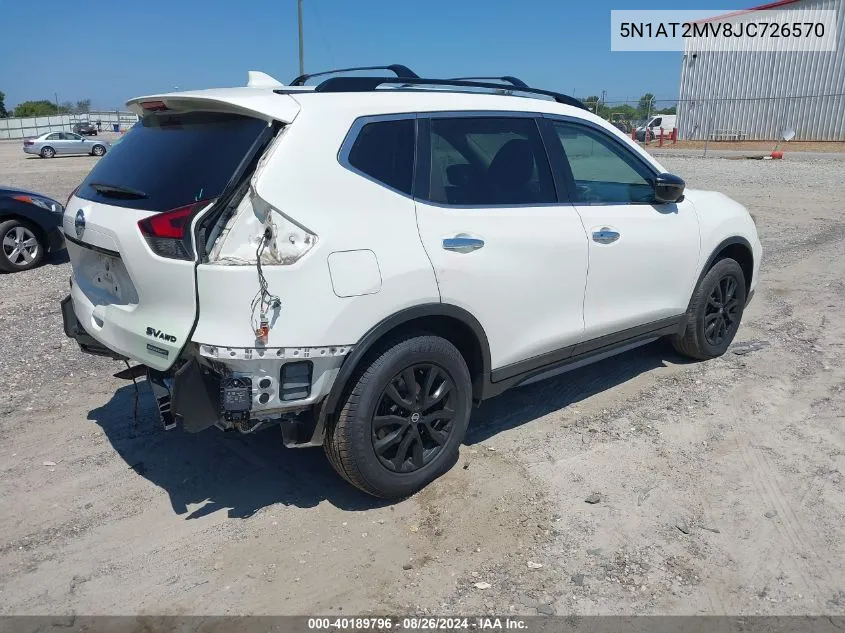 5N1AT2MV8JC726570 2018 Nissan Rogue Sv