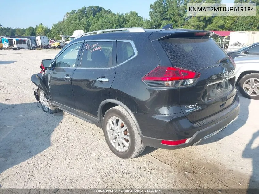 2018 Nissan Rogue Sv VIN: KNMAT2MT0JP619184 Lot: 40194517